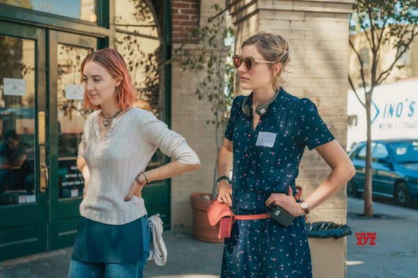 Despite adversity, women are breaking through in the film industry. Actress Soirse Ronan and director Greta Gerwig in Lady Bird. (Photo Courtesy of IAC Films)