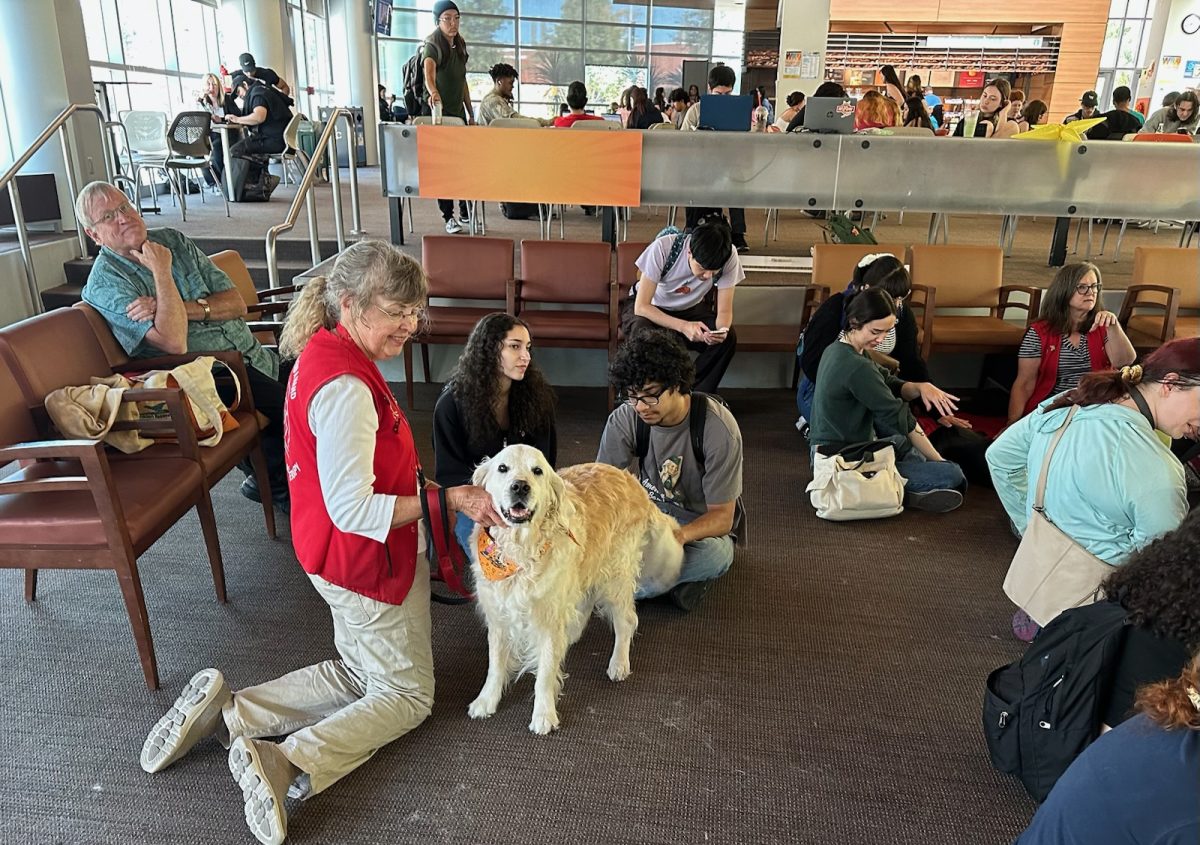 American River College’s Center for Leadership and Development had Lend a Heart bring out support dogs to the Student Center on Sept. 28, according to Lindsie Kotcher, assistant for Student Life. (Photo by Lorraine Barron)