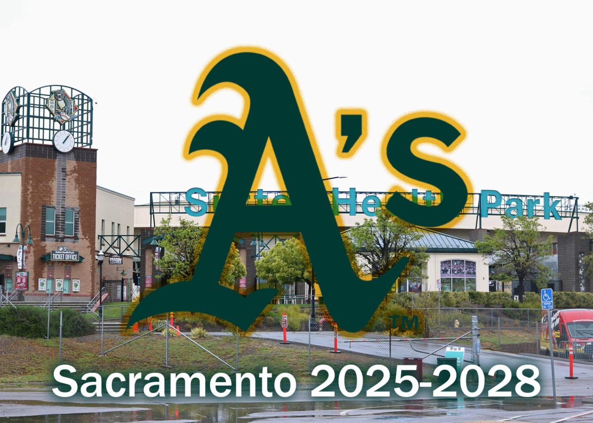 The+Oakland+Athletics+are+set+to+call+Sutter+Health+Park+home+from+2025-2028.+%28Photo+Illustration+by+Joseph+Bianchini%29