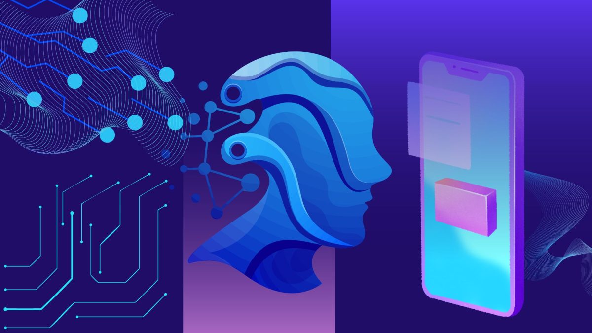 As AI breaks through barriers and boundaries in different fields with its invasive technology. Students are left wondering if it’s safe to use.  
(Photo Illustration by Nairobi Sandoval Aguirre)