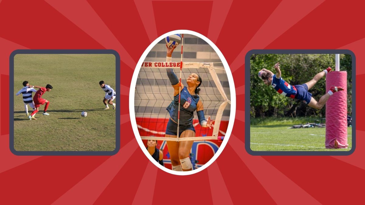 The impressive sports scene at ARC is hindered by the lack of an intramural sports program for students and staff.  (Photo Illustration by Kelly McCrystle)
