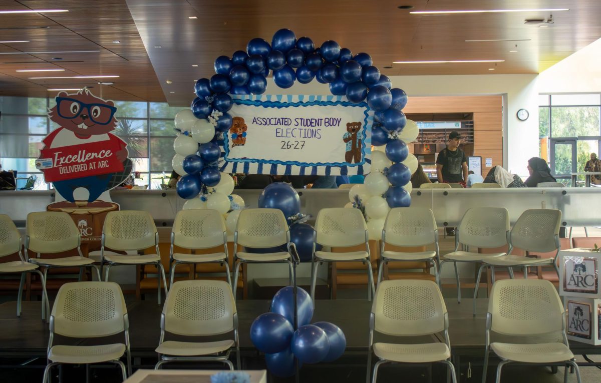 American River College hosts a candidate forum for the spring 2026 election cycle in the ARC Student Center on April 14, 2026, introducing the candidates running for Student Senate, the Club and Events Board and for Los Rios Student Trustee. (Photo by Jasmine Pace) 

