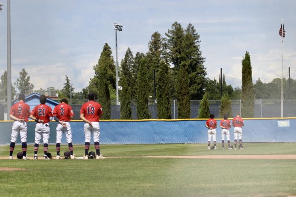 The ARC Beavers stand together and focus during the national anthem before the start of the game on April 9, 2026. (Photo by Marquis Martin)